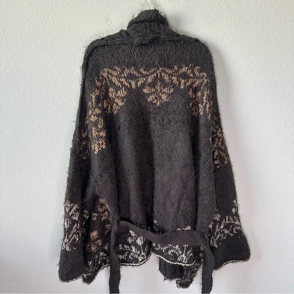FREE PEOPLE Cable Mix Cardigan Sweater SZ M - Picture 7 of 8